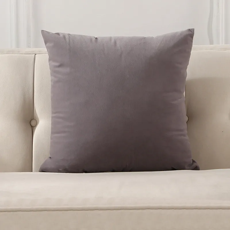 Solid Color Throw Pillow Coat Cushion Sofa Office Waist Backrest AA13