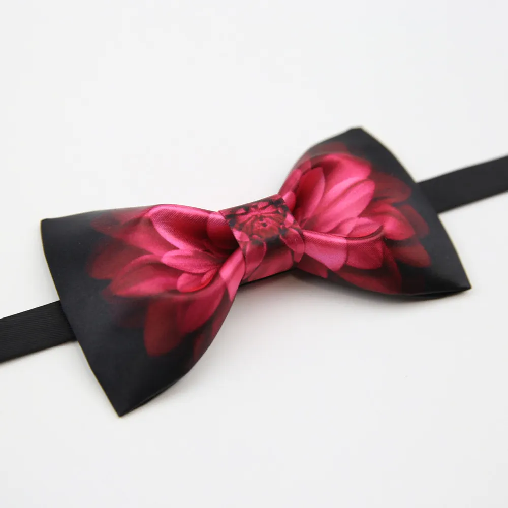 Moda męska Mężczyzna Mężczyzna Oryginalny Design Drukowane Kobiety Kobiet Żonaty Groom Anglia Tinctorius Bow Tie Ślub