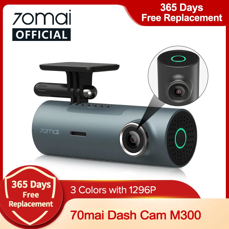 Dash Car DVR 1296P Night Vision 70mai M300 Cam Recorder 24H Parking Mode WIFI & App Control