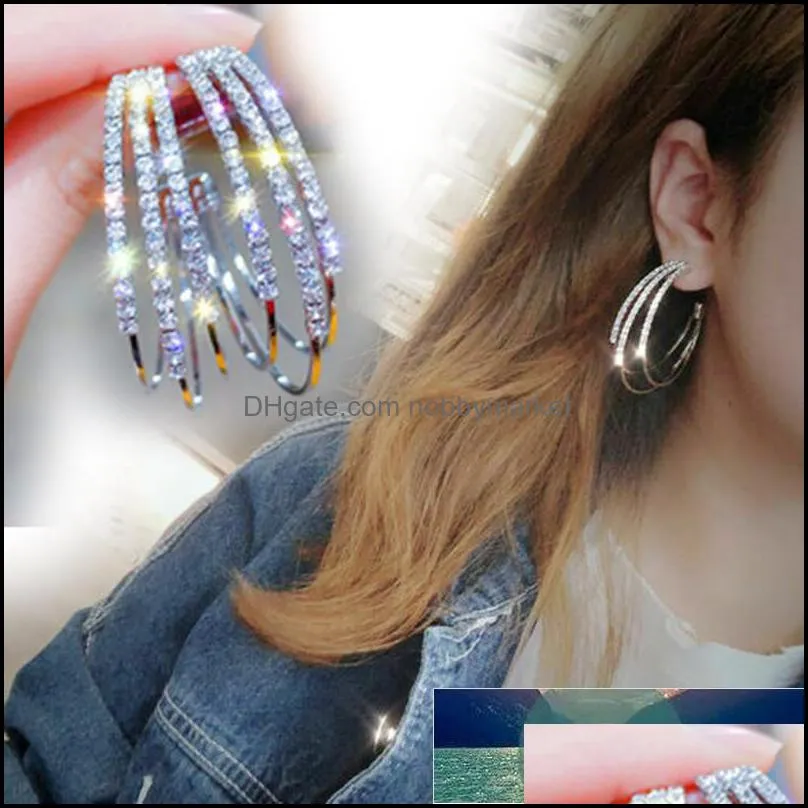 Butterfly Big Hoop Earring Crystal Circle Earrings for Women Girls Rhinestone Round Earring Jewelry Valentine`s Day Gift Factory price expert design Quality
