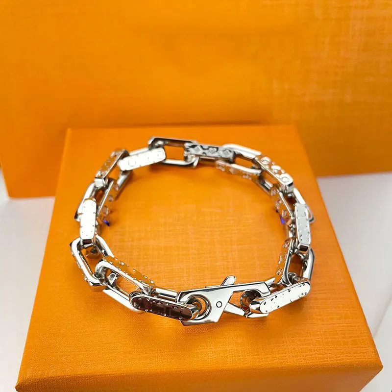 Men's Bracelets high quality quenched water dazzle craft Link Chain fashion male and female same lovers Hand catenary size 2229C