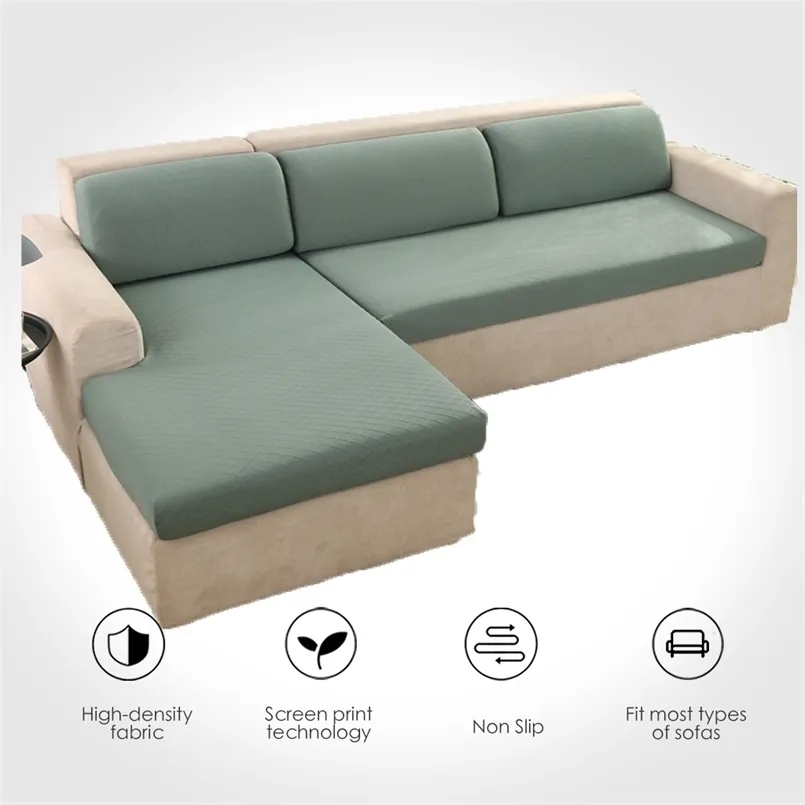 Cover Seater Stretch Sofà per poltrona Jacquard Corner LOCK a forma di L 211116