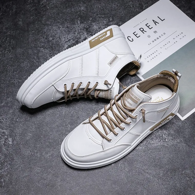 Bra Sneakers 2021 mid-top sport löparskor herrmode svart grå beige trend unga människor