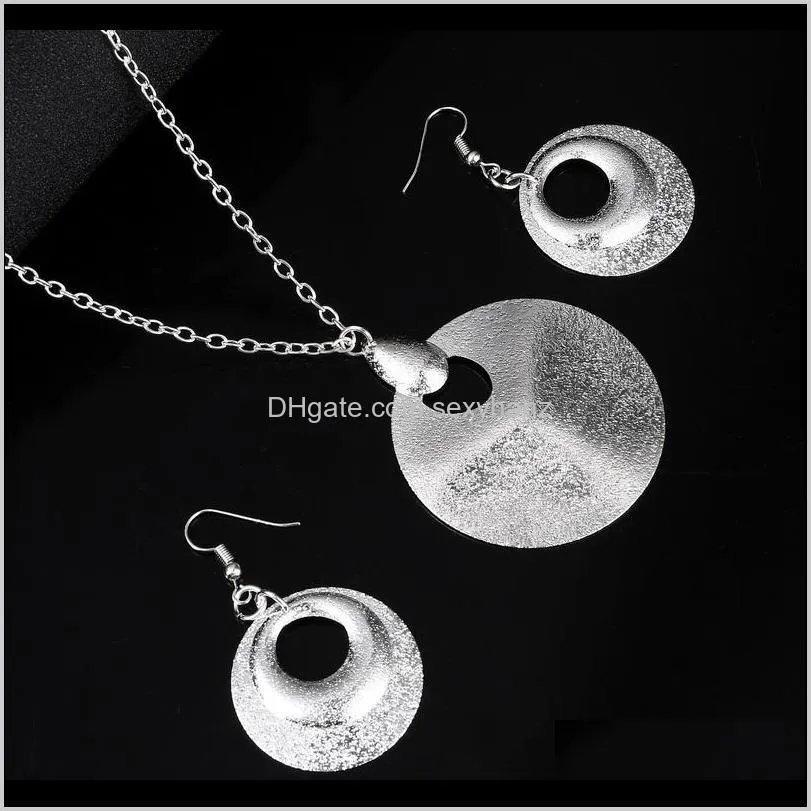 minhin new fashion jewelry set women multi styles design pendant necklace earrings set factory price charm jewelry sets