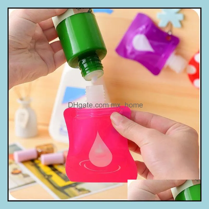 Wholesale- 5PCS 30ml Portable Mini Dispenser Bottle shower gel shampoo bottles travel essential Liquid Remover Hand Sanitizer