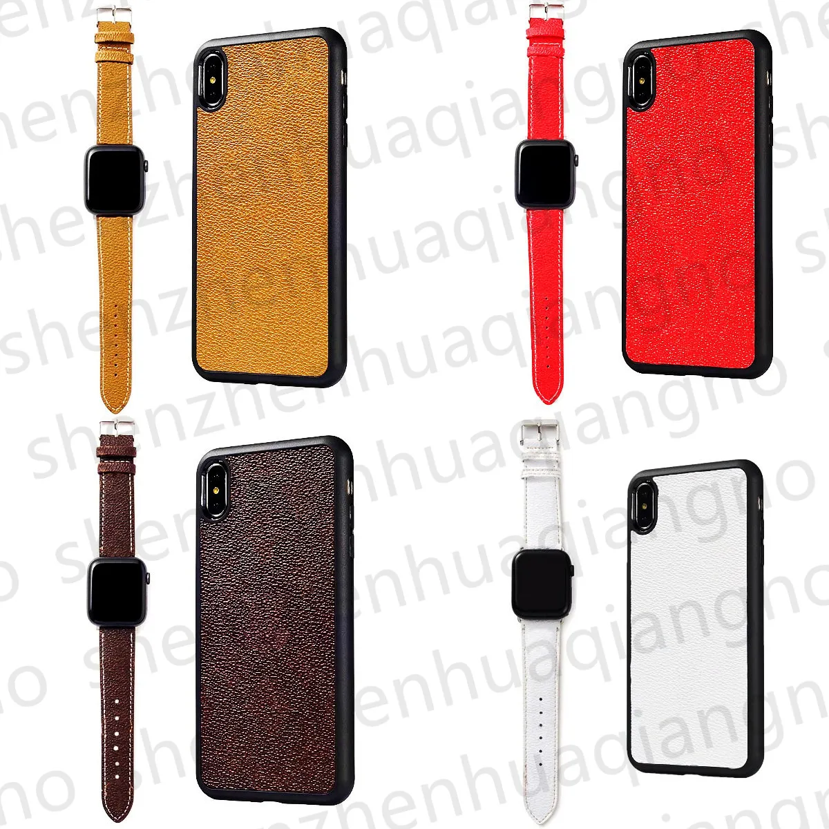 2-parçalar Apple Strap için İzleme Bantları Set 7 SE 6 5 4 3 2 SATIŞ BANT 40mm 44mm 38mm 42mm 41mm 45mm deri klasik retro retro moda tasarımcı telefon kılıfları Serisi Kadınlar ve Erkekler Hediyeler