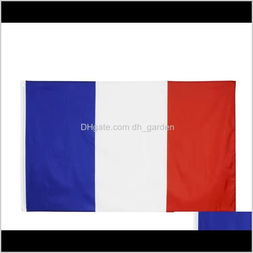50pcs 90x150cm france flag polyester printed european banner flags with 2 brass grommets for hanging french national flags and banner