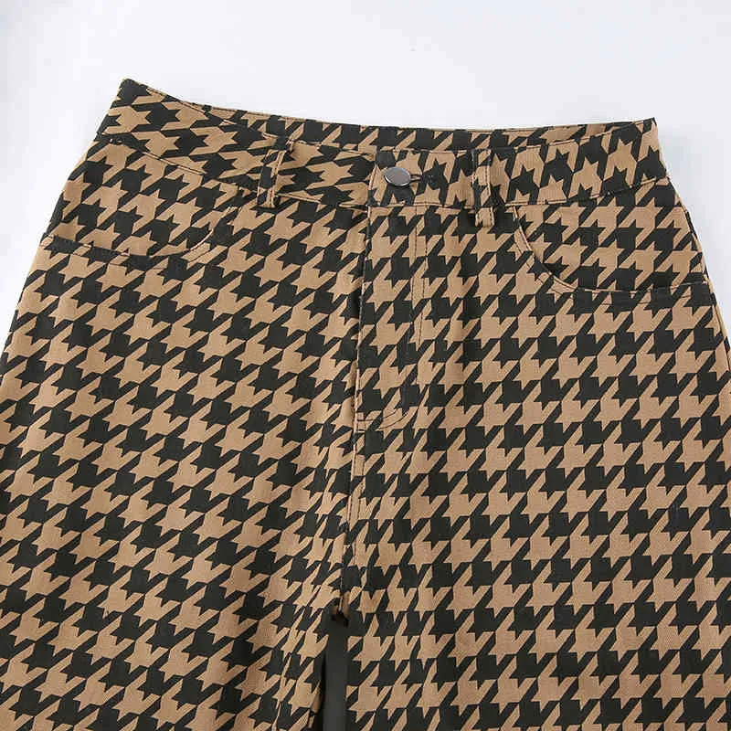 Houndstooth Print Pants (7)