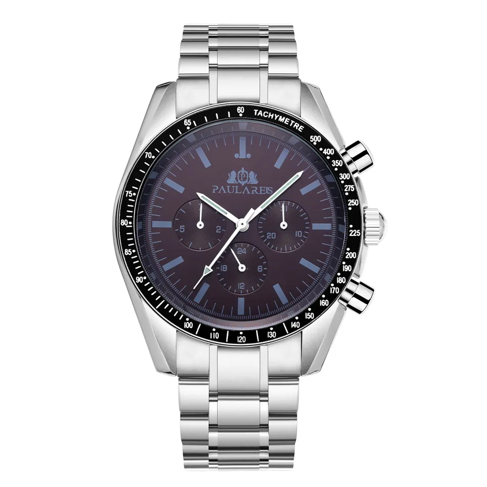 PAULAREIS Mens Luxury Automatic Watch With Mechanical Movement And Rubber Strap Chronograph Watch Moon Phase Design Model L13 From Luxemontrewatch 48.09 DHgate.Com