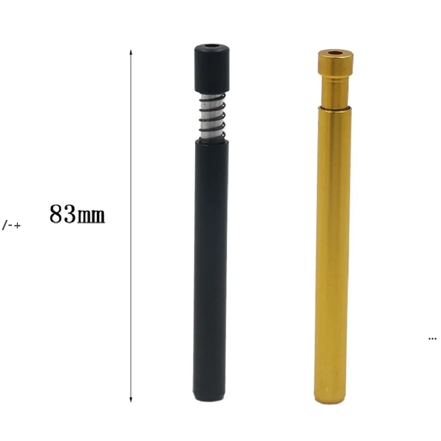 NEWPortable Metal Smoking Pipes 8MM Spring Aluminum Herb Tobacco Pipe Cigarette Holder Accessories EWE6829