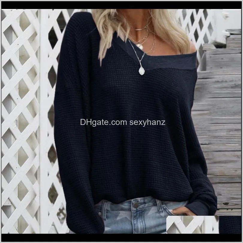 autumn winter sexy off shoulder sweater women long lantern sleeve pullovers knitted ladies casual v neck streetwear tops1