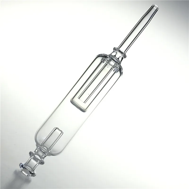 5.5 Inch Fully Quartz Nector Collector Nail with Hookah Water Filter Tip Mini Dab Straw Tube Exclusive Smoking Rig Stick