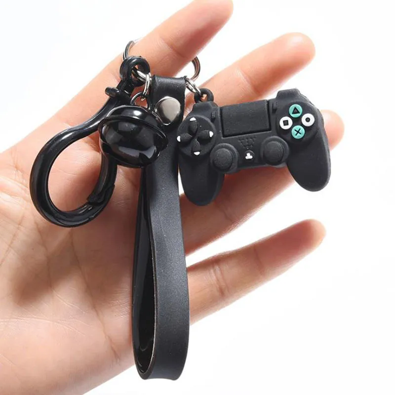 Creative Video Game Handle Chain Women 2020 Julklappar Joystick Modellkedja Ring för pojkvän Män Key Holder