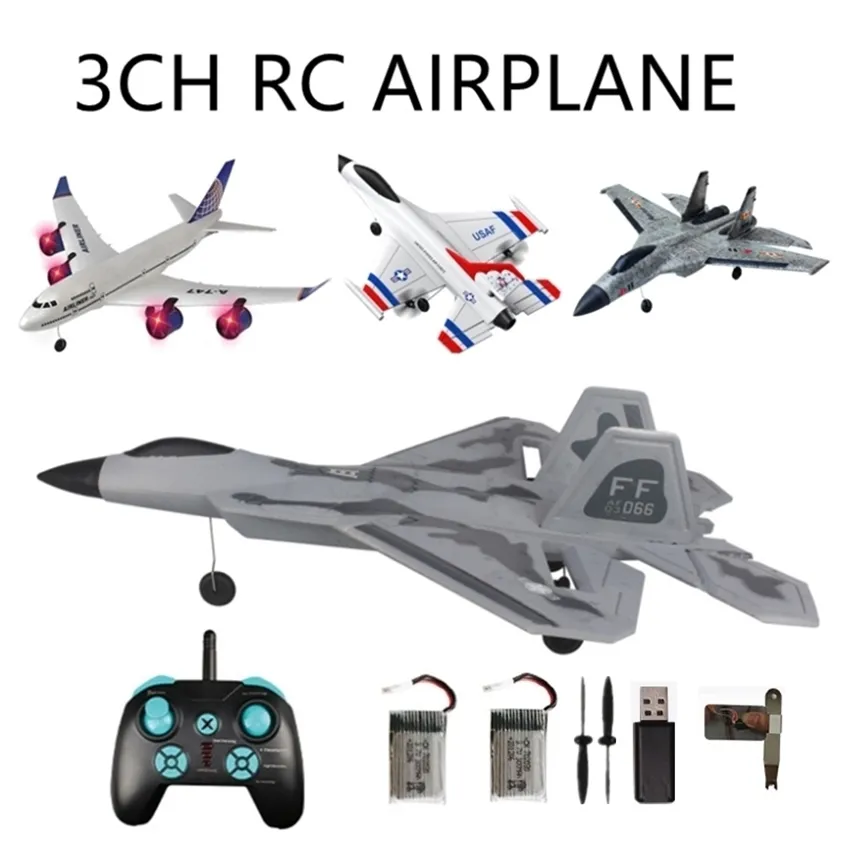 SU35 2.4G 2CH / 3CH 6-Axis Giroscópio EPP RC Avião Fixo Avião Aviões Ao Ar Livre Brinquedos Dron Elétrico Controle Remoto RC Plano 220216