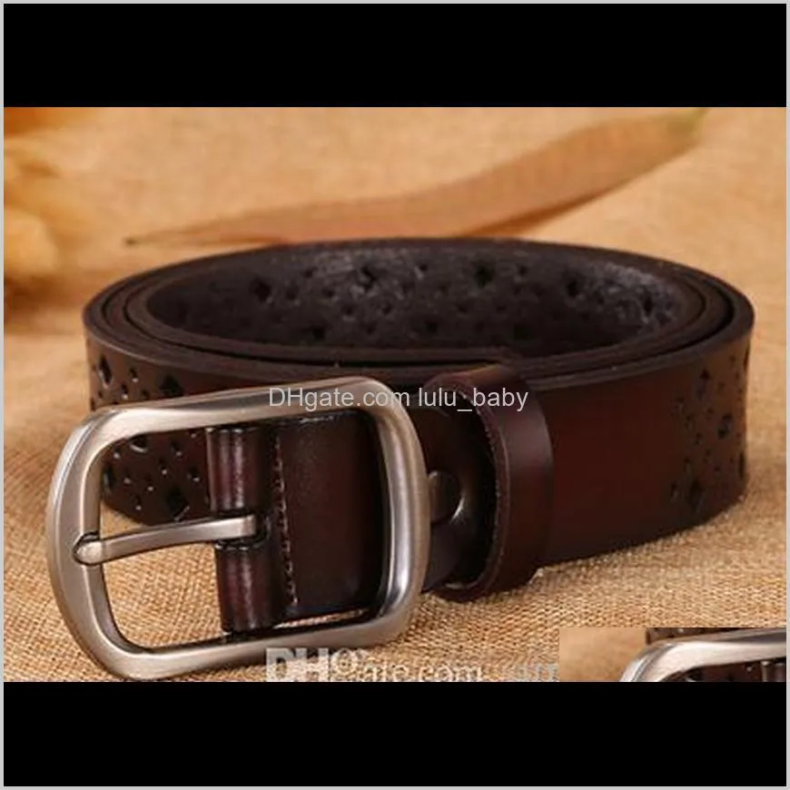 wholesale new ladies hollow leather belt fashion retro belt cnd-05