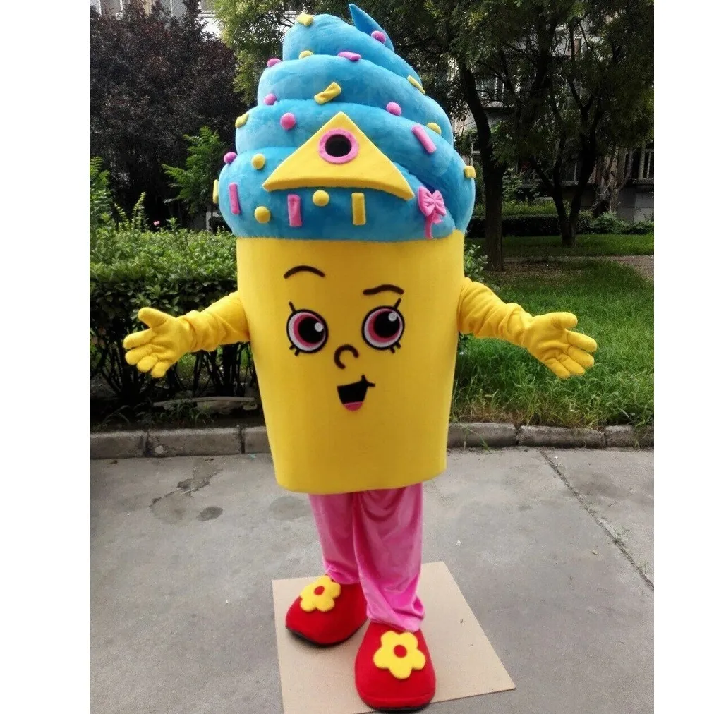 Halloween Cute Ice cream Mascot Costume Cartoon Anime theme character Christmas Carnival Party Fancy Costumes Adults Size Birthday Outdoor Outfit