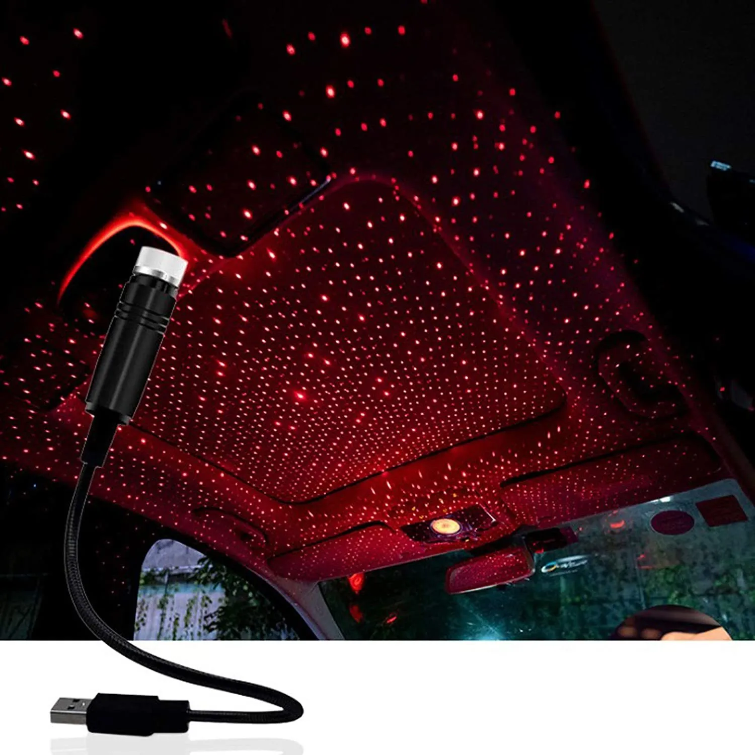 Romantische LED Auto Dach Stern Nacht Lichter Projektor USB Dach Atmosphäre Galaxy Dekorative Lampe Decke Auto Schlafzimmer Party Scheinwerfer