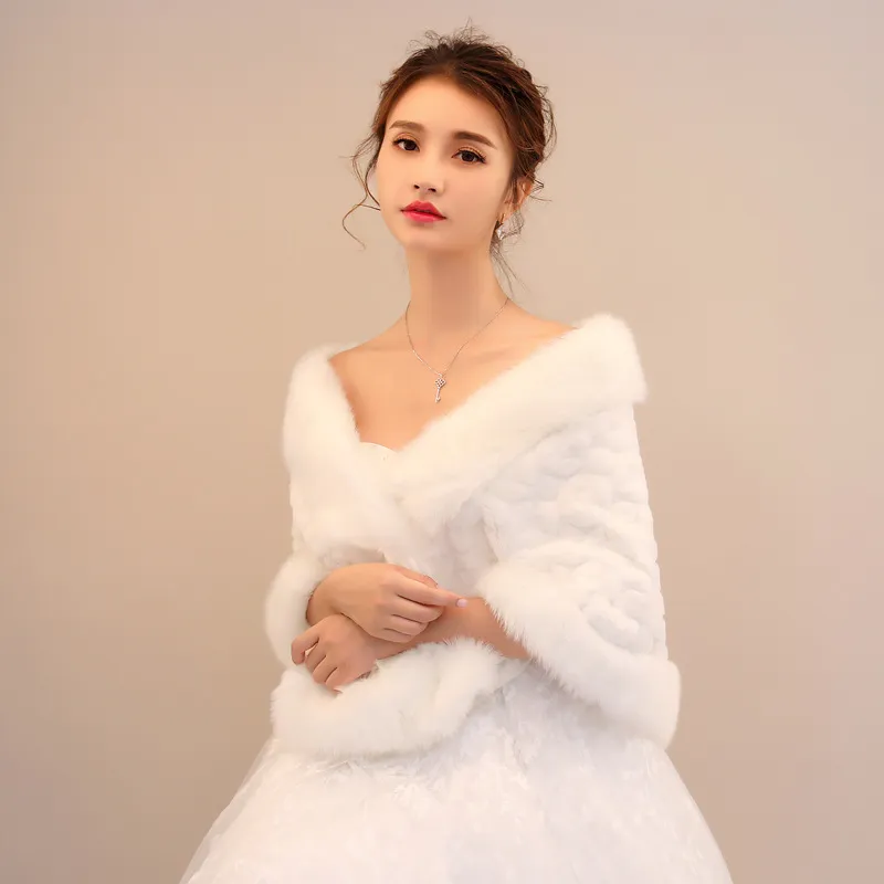 Faux Fur Bridal Wraps & Jackets Winter Rabbit Keep Warm Shrug Sleeves Fashion And Wedding Dress Topper From 18,27 | DHgate Faux Fur Bridal Wraps & Jackets Winter Rabbit Keep Warm Shrug Sleeves Fashion And Wedding Dress Topper From 18,27 | DHgate