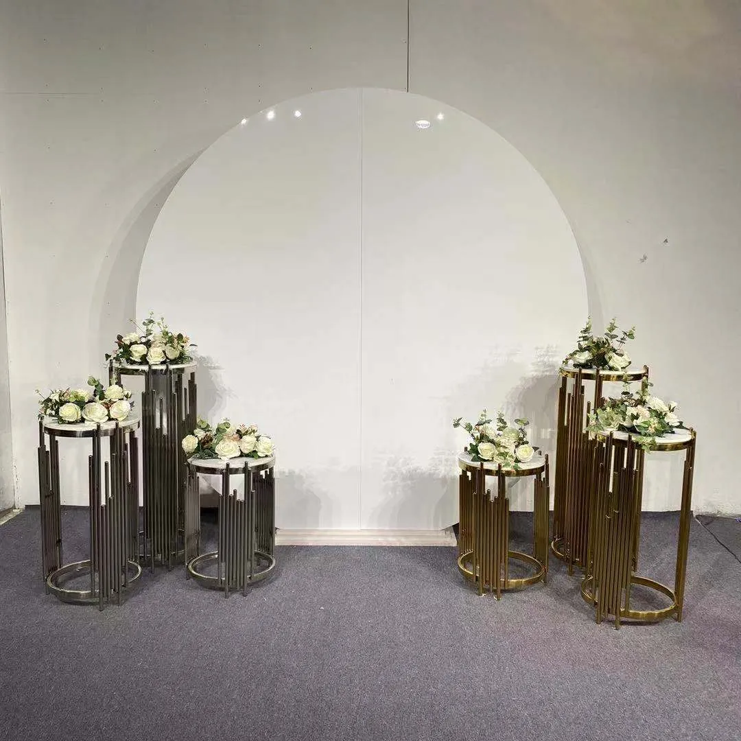 Juego De Soporte Redondo Para Tarta De Boda De Metal Blanco |Estante De  Exhibición De Flores Para Eventos Oro, SENYU605 De 732,76 € | DHgate, image size:1080x1080