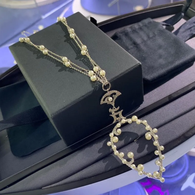 UMGODLY marque de mode argent couleur perles collier réglable haute qualité AAA zircone femmes EDEN série bijoux