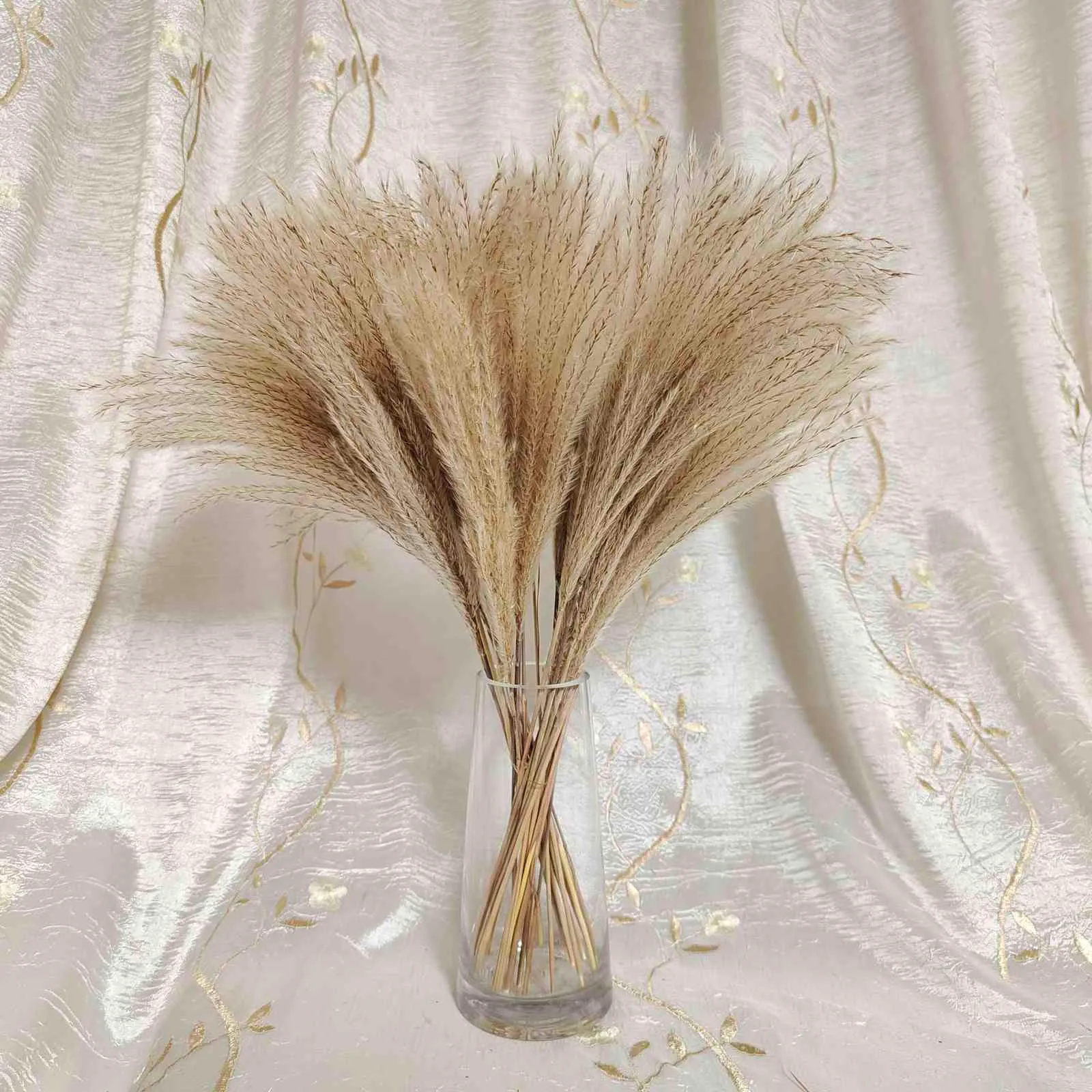 , Pampas gräs dekor, fluffig reed, bröllop dekor, blomma gäng, torkad pampas hem decore kontor dekor fall dekor 210624