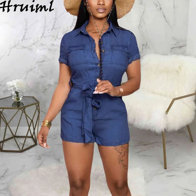 Summer Denim Bodycon Jumpsuit With Short Sleeves, Fashionable Overalls,  Denim Chair Sashes, And Shorts For Women Plus Size Streetwear Outfit 210513  From Jiao02, $18.12