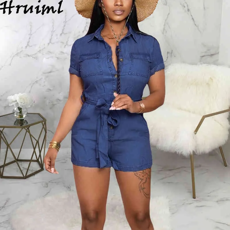 Ivory Short Sleeve Denim Jumpsuit | WHISTLES |