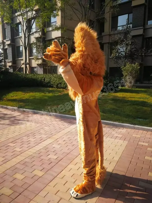 Maschera Leone In Lattice Per Halloween - Marrone/Giallo, Unisex Per Adulti - Foto 5