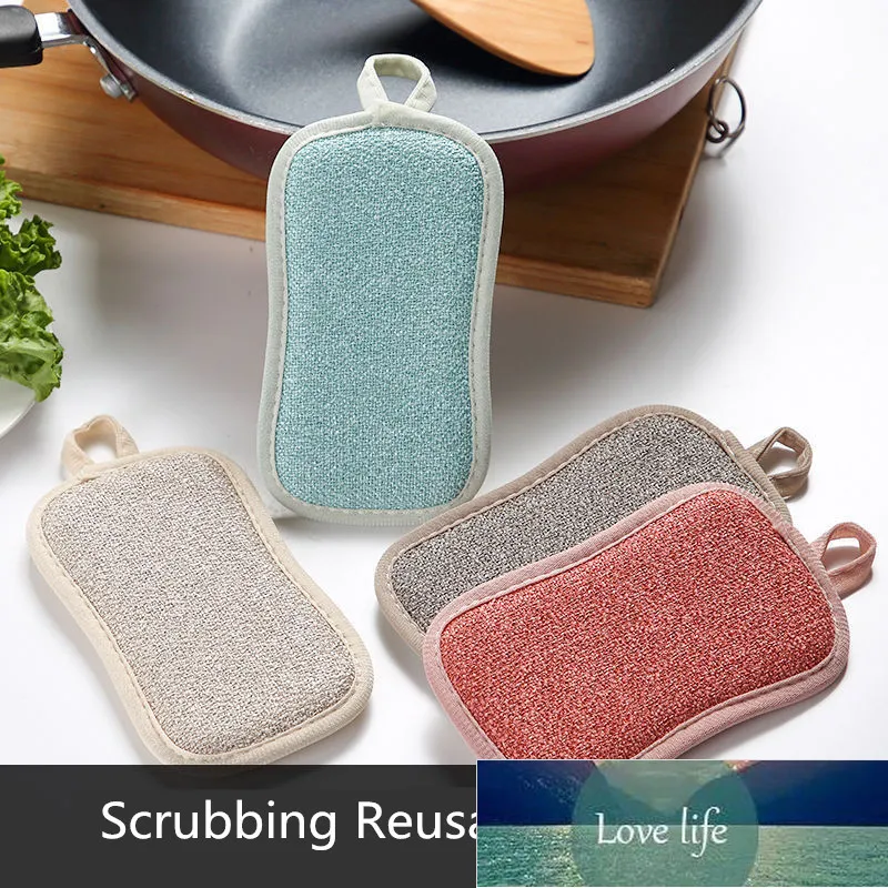 2Pack Scrubbing Reusável Esponja Durável Scrub Sponge Pad de Esponja Não-arranhão Lavagem para cima Limpador Heavy Duty Scuring Pads Preço de fábrica Especialista Qualidade