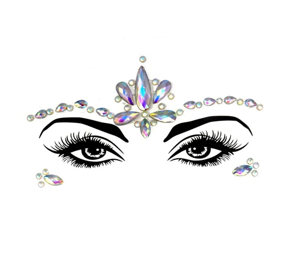 Noctilucent Rhinestone Face Stickers Body Stickers Wholesale Jewelry For Women And Girls Perfect For Clubwear Parties Raves And Festivals From Santi 1.38 DHgate.Com