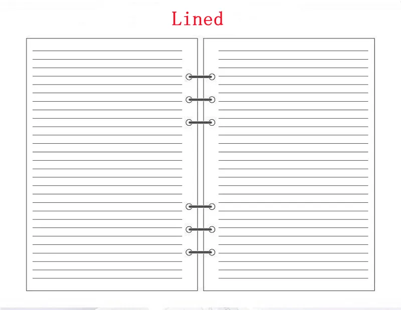DHgate.com:40-Sheet Loose Leaf Refill Paper Bundle - A5/B5 6