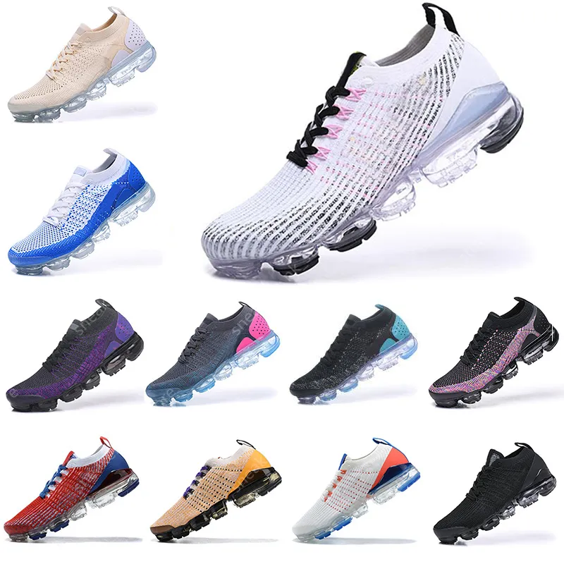 2023 Erkek Koşu Ayakkabıları Fly Moc 2 Laceless 2018'ler 2019'lar Üçlü Siyah Beyaz des chaussures Nefes Alabilen Kadın Eğitmenler Zapatos Doğa Sporları Sneakers