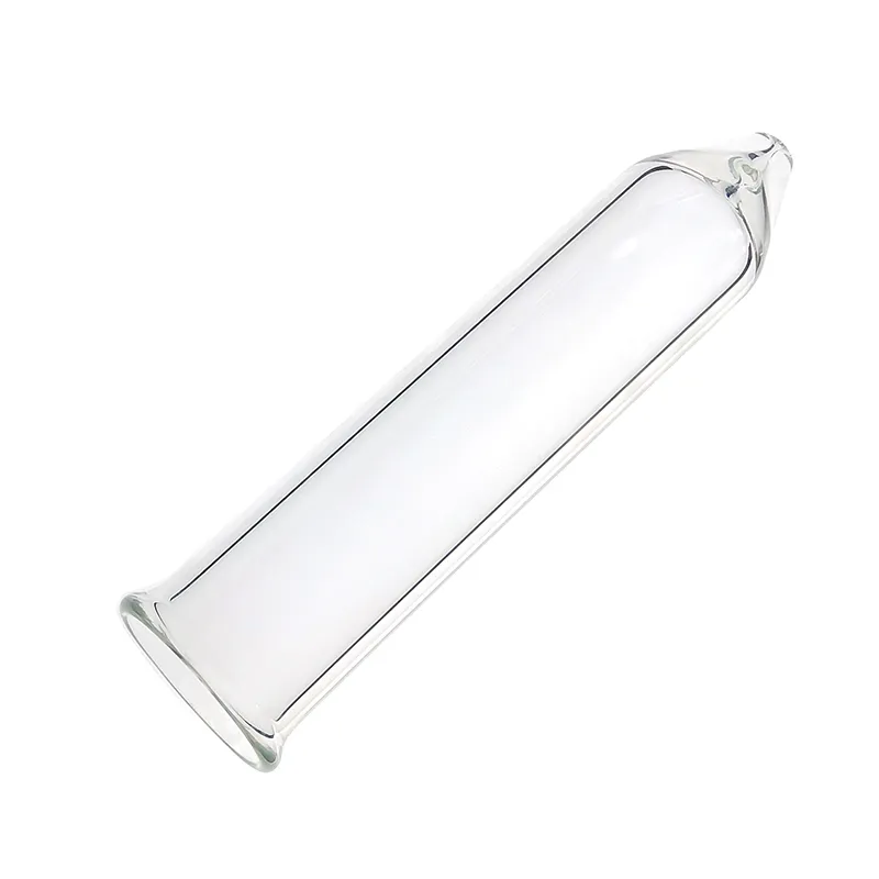 Glass Extractor Tool Plant Oil Extraction Filter Tube 11" Long 50mm Diameter Clear with Stainless Steel Clamp