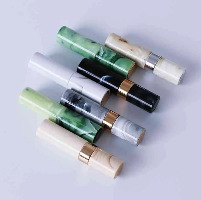10pc 10ML parfum atomiseur verre vaporisateur bouteille marbrure Art Mini Portable parfum voyage atomiseur Rotation cosmétiques outil bouteille