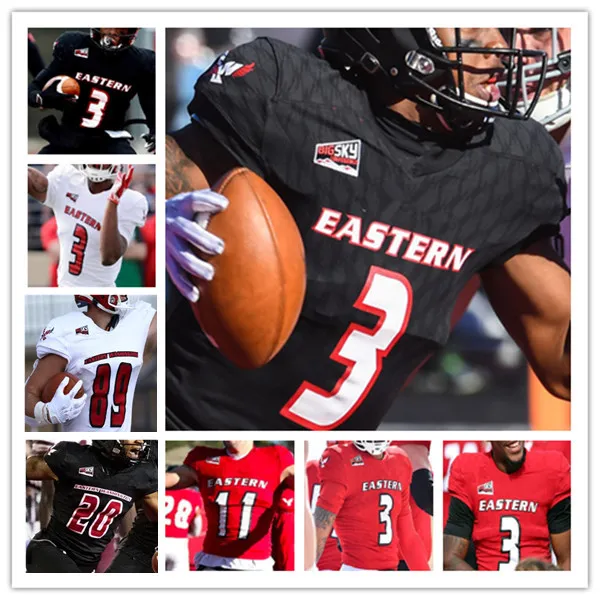 Özel Kolej Futbolu Eastern Washington EWU Formaları Eric Barriere Cooper Kupp Dennis Merritt Talolo Limu-Jones Andrew Boston Ty Graham Roberson Marlon Jones Jr.