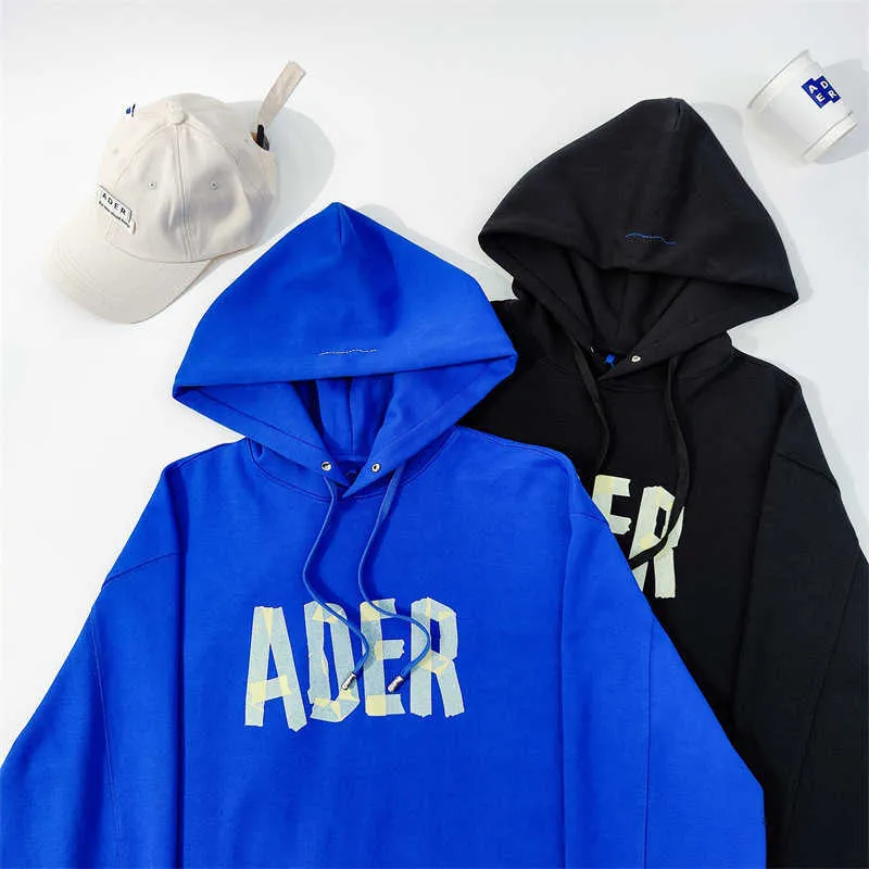 Ader2021 autumn and winter new origami printed Hoodie loose couple Bozi wear men's and women's tops