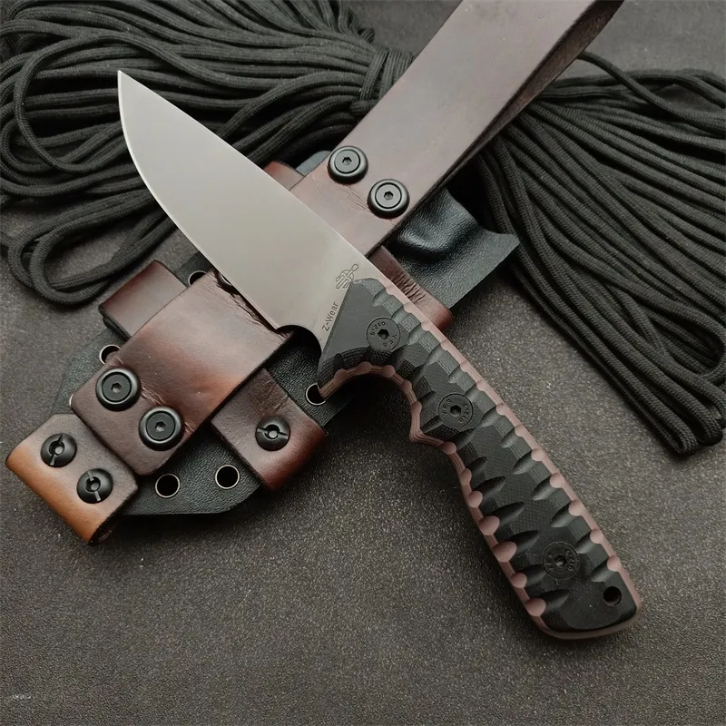 High End M27 Tactical Knife: Z Wear Steel Drop Point, Full