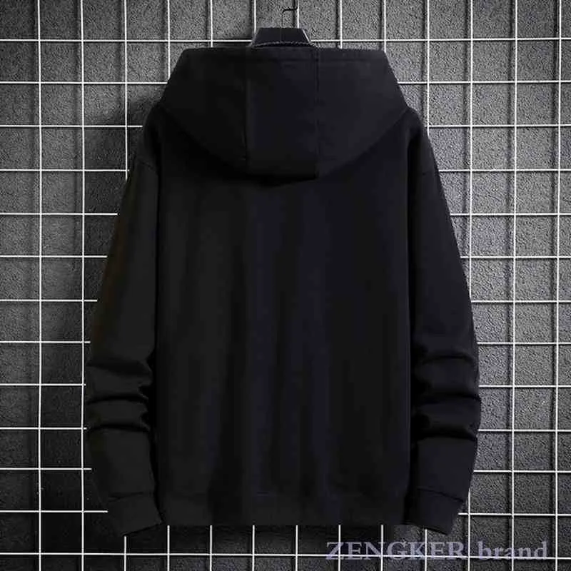 가을 대형 hoody 남자 지퍼 카디 건 테리 까마귀 재킷 카디건 160kg 스웨트 8xl 9xl 10xl 까마귀 Y0804