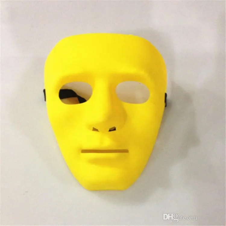 Hot Hip Hop Street Dance Mask Adult Men`s Full Face Party Mask Costume Masquerade Ball Plastic Plain Thick Masks IB379