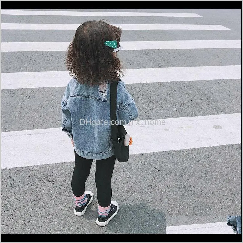 2021 girls denim jackets kids coat solid new fashion children`s spring autumn toddler girl coats baby boy clothes siwa espe