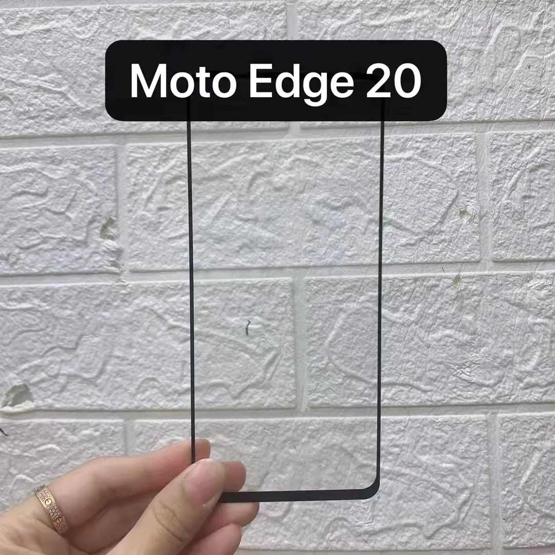 Tam Kapak Temperli Cam Ekran Koruyucu Ipek Baskılı Motorola Moto Edge 2021 G50 G60 G60S G30 Güç 200 adet / grup