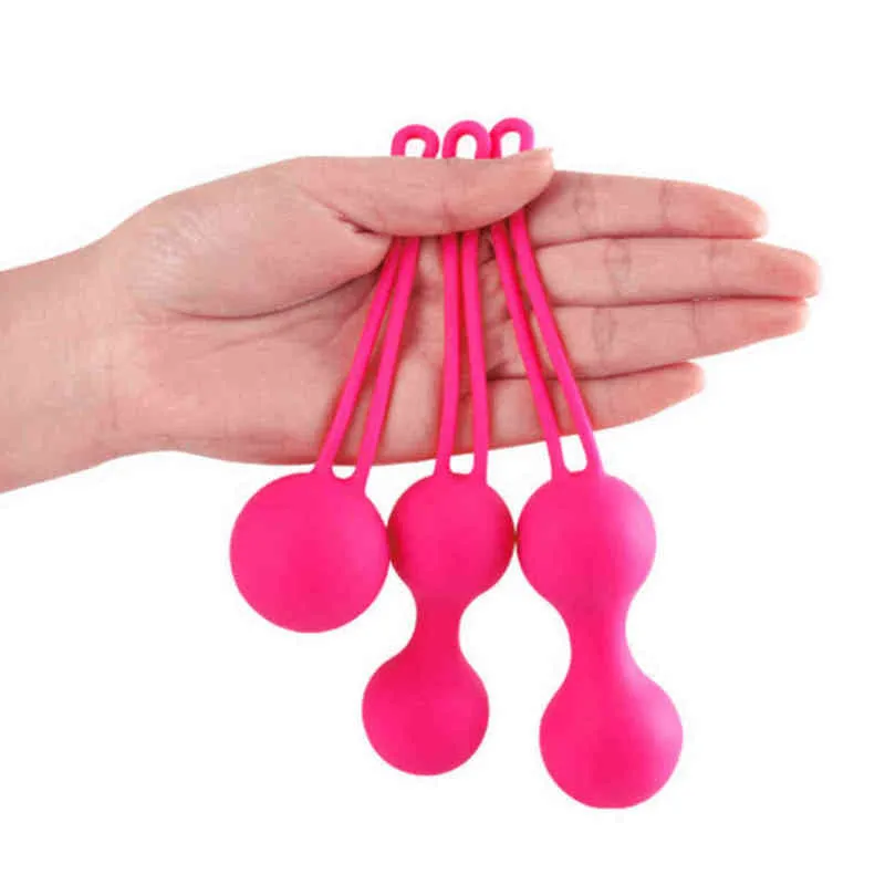 Nxy Sex Eggs Set Veilig Siliconen Smart Bal Kegel Ben Wa Vagina Draai Oefening Machine Chinese Geisha l Toys Voor Vrouwen Volwassen 1215