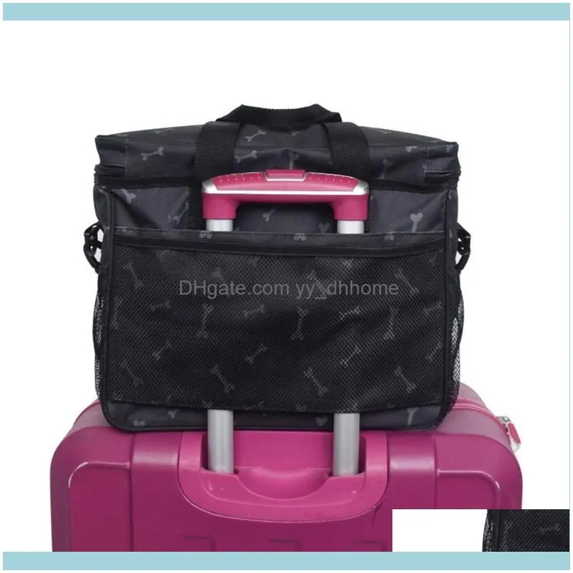 Dog Travel Bag - Airline Approved Travel Set for Dogs Stores All Your Dog Accessories -2X Storage Containers1