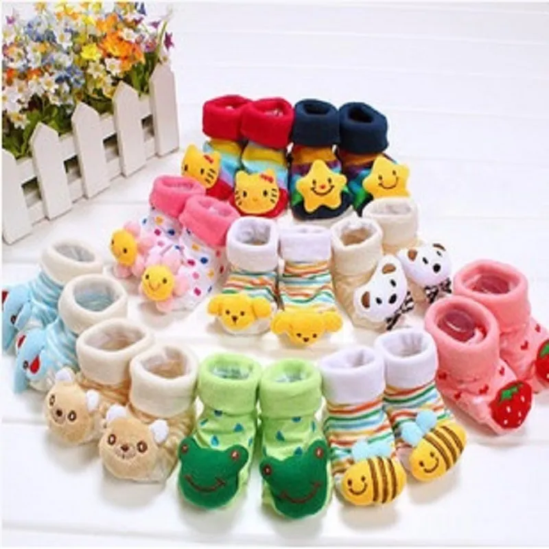 Katoen Pasgeboren Doll Sokken Leuke Antislip Baby Sok Zuigelingsschoenen Bebe Eerste Walker Slang Kinderen Sokken Casual Toy Sok 210413