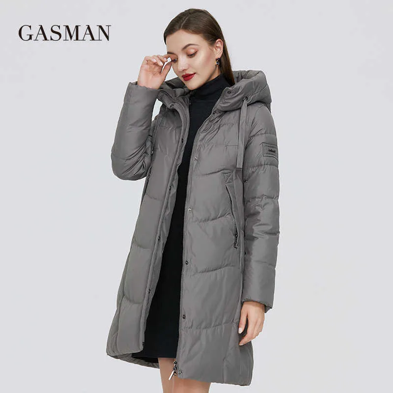 Khaki Winter Jacket for Women Warm Parka Coat with Hood Waterproof Thick