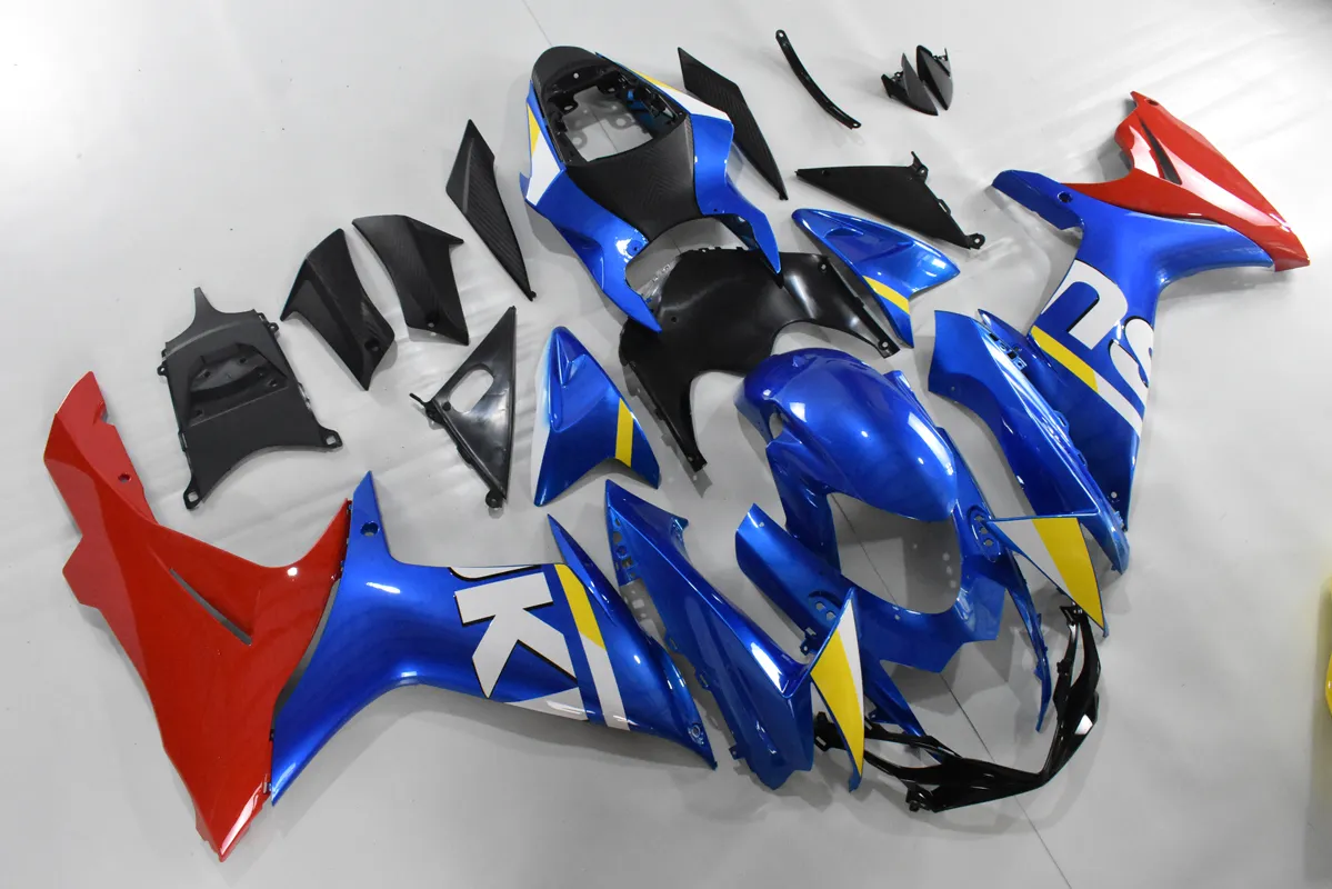 Injecion Motorcycle Fairing kits Fairings kit for SUZUKI Sky Blue Red IP GSXR 600 750 11 12 13 14 15 GSXR600 GSXR750 Bodywork 201299w