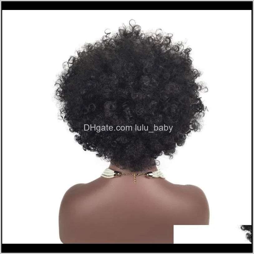 2018 high quality natural hot cheap synthetic short kinky curly hair wig best african american kinky curl black hair cheap wigs