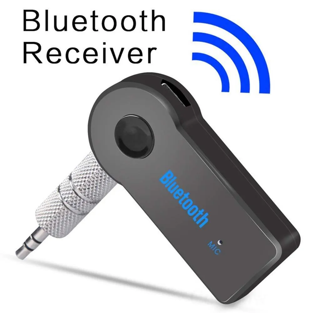 Bluetooth 수신기 송신기 어댑터 3.5mm 잭 자동차 음악 오디오 보조 헤드폰 리시버