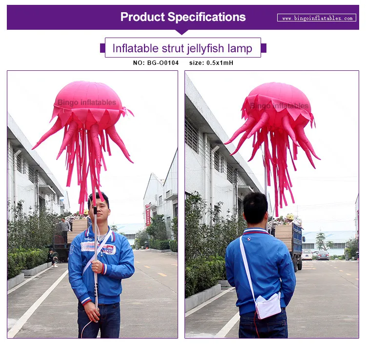 Jellyfish Inflatable Fail Giant Inflatable Jellyfish with LED Lights - Illuminated Ocean Animals ...