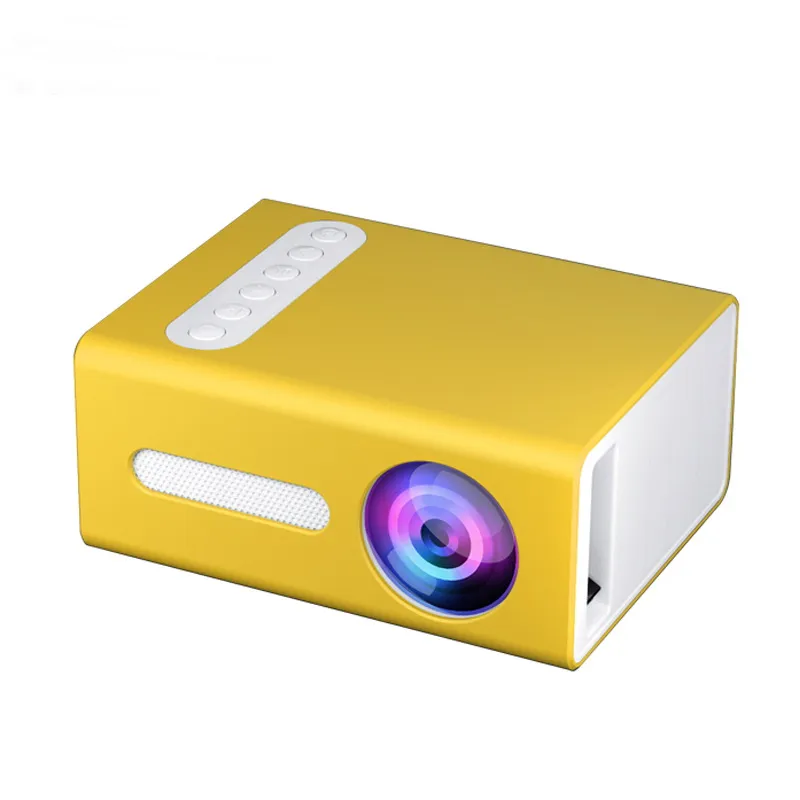 T300 LED Mini Projecteur 320x240 Pixels Prend en Charge 1080P Compatible USB Audio Portable Home Media Video Player